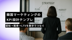 韓国マーケティングのKPI設計テンプレ｜認知→獲得→LTVを数字でつなぐ